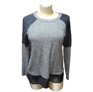 Black Rainn Long Sleeve Top Large